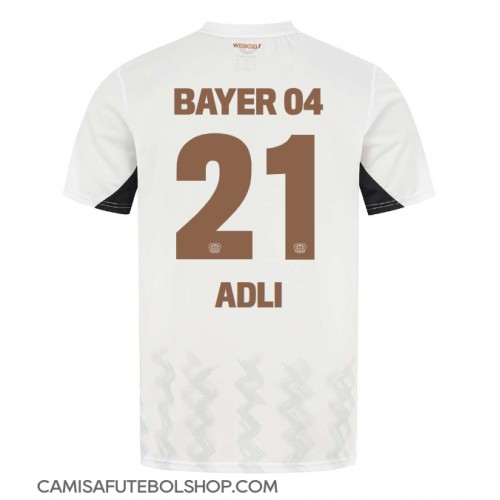 Camisa de time de futebol Bayer Leverkusen Amine Adli #21 Replicas 2º Equipamento 2024-25 Manga Curta